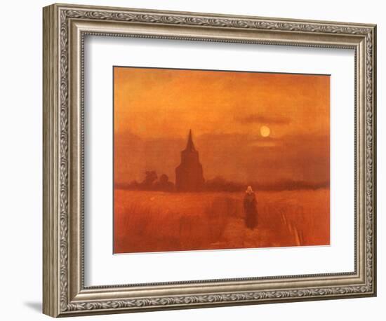 The Old Tower in the Fields, 1884-Vincent van Gogh-Framed Giclee Print