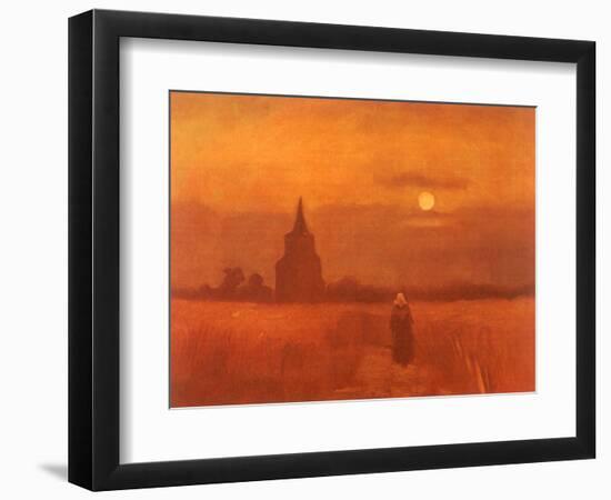 The Old Tower in the Fields, 1884-Vincent van Gogh-Framed Giclee Print