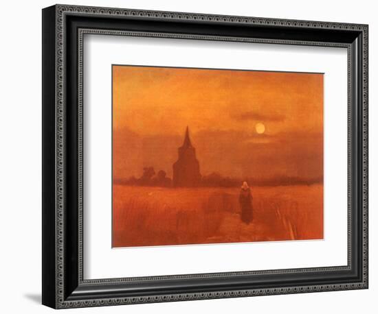 The Old Tower in the Fields, 1884-Vincent van Gogh-Framed Giclee Print