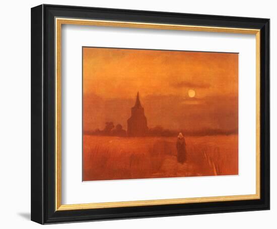 The Old Tower in the Fields, 1884-Vincent van Gogh-Framed Giclee Print