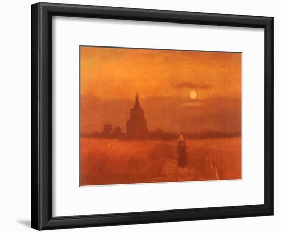 The Old Tower in the Fields, 1884-Vincent van Gogh-Framed Giclee Print