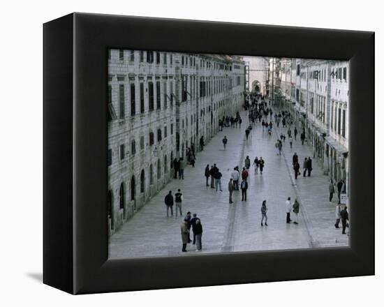 The Old Town and Ramparts, Dubrovnik, Croatia-Bruno Barbier-Framed Premier Image Canvas