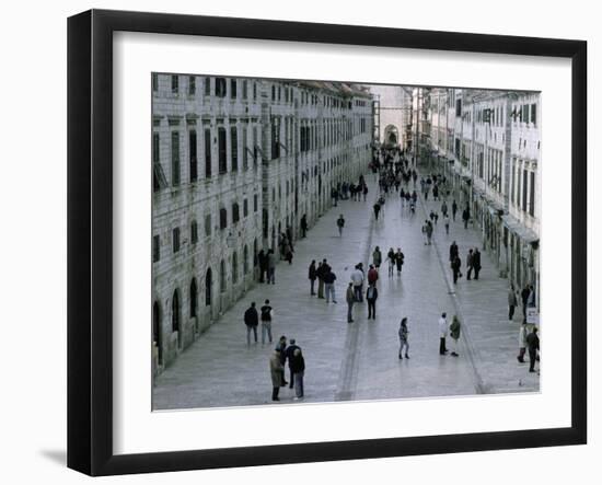 The Old Town and Ramparts, Dubrovnik, Croatia-Bruno Barbier-Framed Photographic Print