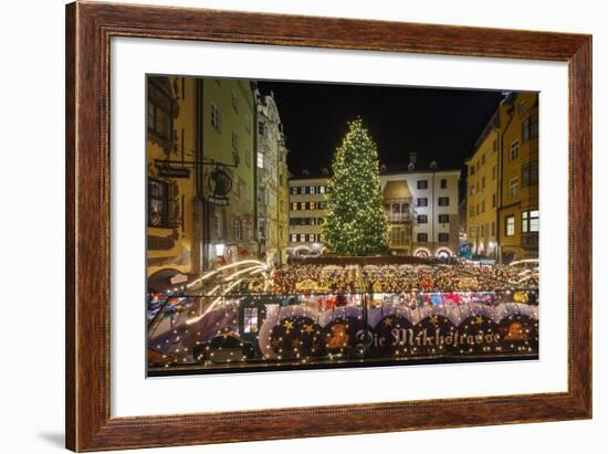 The Old Town Christmas Market, Innsbruck, Austria.-Jon Hicks-Framed Photographic Print