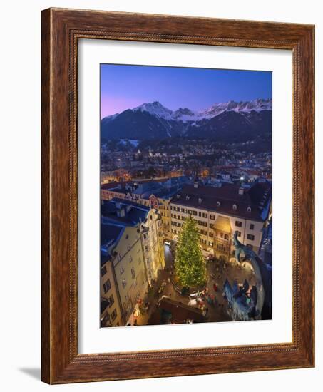 The Old Town Christmas Market, Innsbruck, Austria.-Jon Hicks-Framed Photographic Print