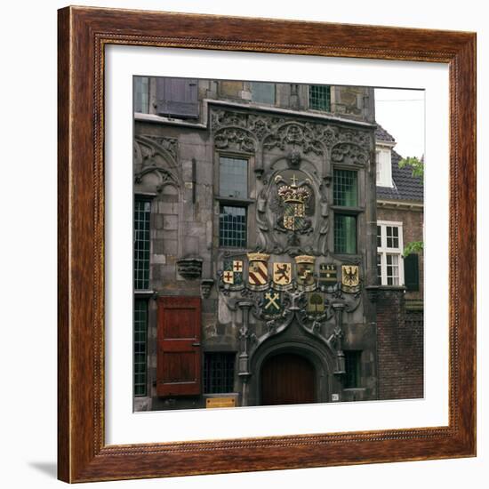 The Old Town Hall in Delft, 17th century.  Artist: CM Dixon Artist: Unknown-CM Dixon-Framed Photographic Print