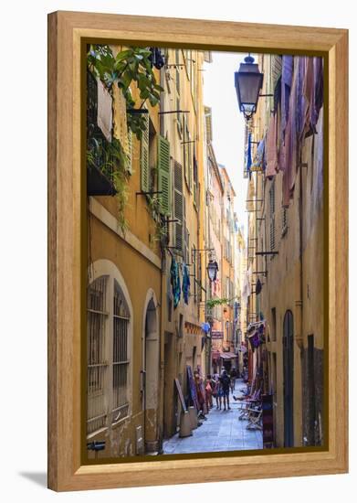 The Old Town, Nice, Alpes-Maritimes, Provence, Cote D'Azur, French Riviera, France, Europe-Amanda Hall-Framed Premier Image Canvas