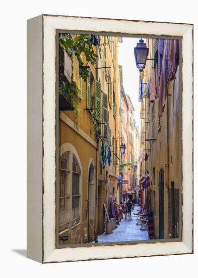 The Old Town, Nice, Alpes-Maritimes, Provence, Cote D'Azur, French Riviera, France, Europe-Amanda Hall-Framed Premier Image Canvas