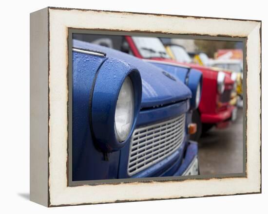 The Old Trabant Automobiles, Produced in the Former East Germany, Berlin, Germany, Europe-Carlo Morucchio-Framed Premier Image Canvas