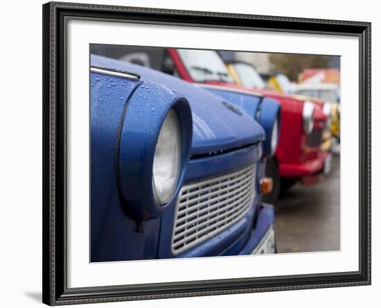 The Old Trabant Automobiles, Produced in the Former East Germany, Berlin, Germany, Europe-Carlo Morucchio-Framed Photographic Print