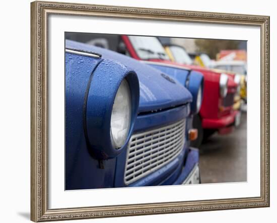 The Old Trabant Automobiles, Produced in the Former East Germany, Berlin, Germany, Europe-Carlo Morucchio-Framed Photographic Print