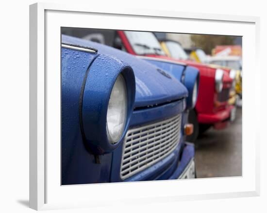 The Old Trabant Automobiles, Produced in the Former East Germany, Berlin, Germany, Europe-Carlo Morucchio-Framed Photographic Print