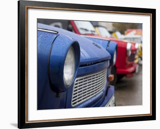 The Old Trabant Automobiles, Produced in the Former East Germany, Berlin, Germany, Europe-Carlo Morucchio-Framed Photographic Print