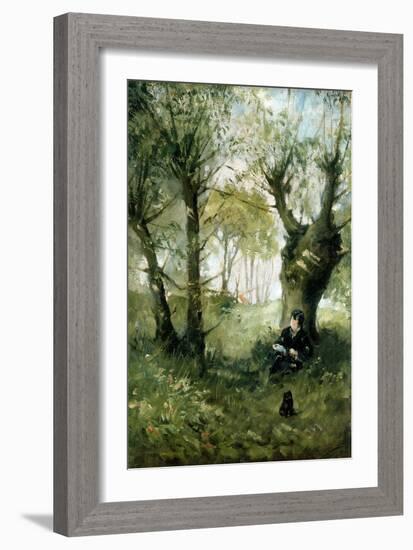 The Old Track to Auvers, 1863-Berthe Morisot-Framed Giclee Print