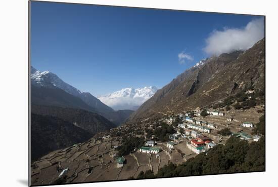 The old village of Pangboche on the Everest Base Camp trek, Nepal, Himalayas, Asia-Alex Treadway-Mounted Photographic Print