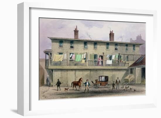 The Old Vine Inn, Aldersgate Street, 1855-Thomas Hosmer Shepherd-Framed Giclee Print