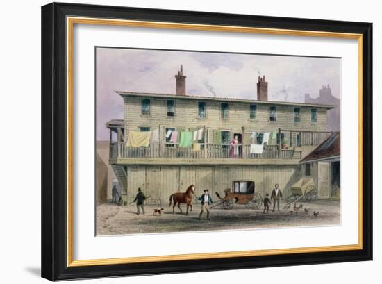 The Old Vine Inn, Aldersgate Street, 1855-Thomas Hosmer Shepherd-Framed Giclee Print