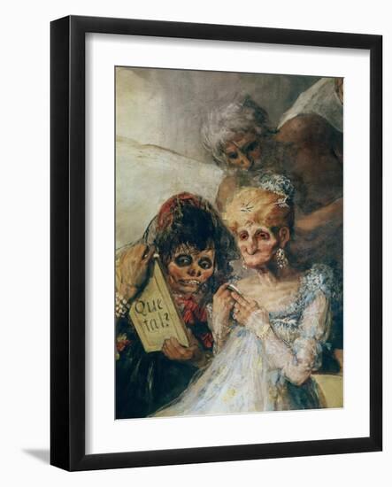 The Old Women (Detail of the Faces), 1808-1812 (Oil on Canvas)-Francisco Jose de Goya y Lucientes-Framed Giclee Print