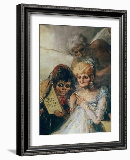 The Old Women (Detail of the Faces), 1808-1812 (Oil on Canvas)-Francisco Jose de Goya y Lucientes-Framed Giclee Print