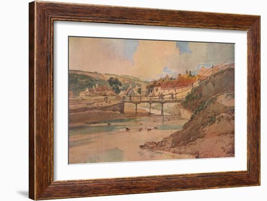 'The Old Wooden Bridge', c1800-Thomas Girtin-Framed Giclee Print