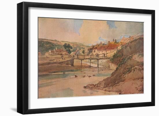 'The Old Wooden Bridge', c1800-Thomas Girtin-Framed Giclee Print