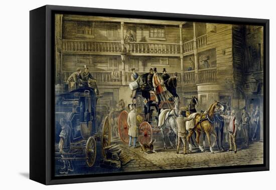 The Olden Time, from 'Fores Coaching Recollections', Engraved by J. Harris-Charles Cooper Henderson-Framed Premier Image Canvas