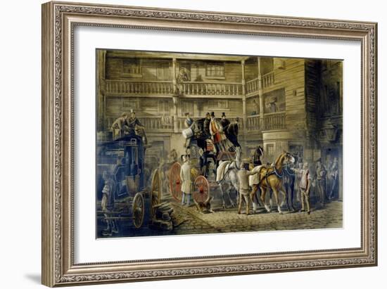 The Olden Time, from 'Fores Coaching Recollections', Engraved by J. Harris-Charles Cooper Henderson-Framed Giclee Print