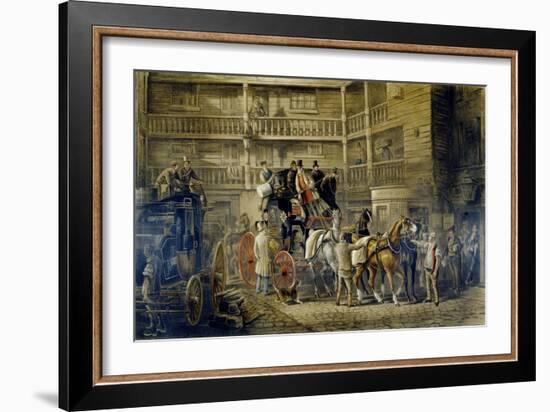 The Olden Time, from 'Fores Coaching Recollections', Engraved by J. Harris-Charles Cooper Henderson-Framed Giclee Print