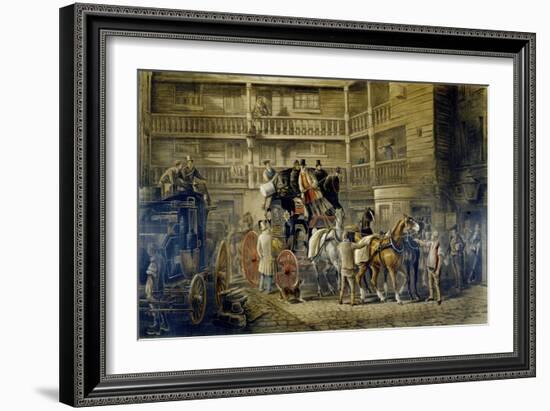 The Olden Time, from 'Fores Coaching Recollections', Engraved by J. Harris-Charles Cooper Henderson-Framed Giclee Print