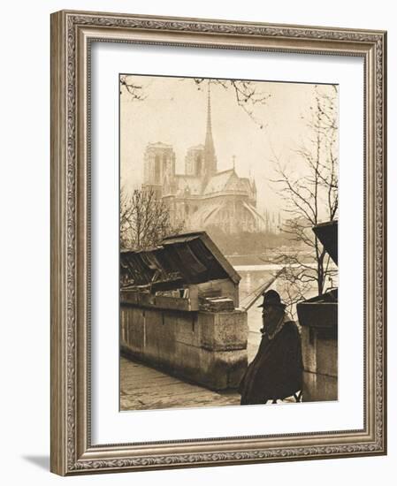 The Oldest Bookseller in Paris-null-Framed Photographic Print