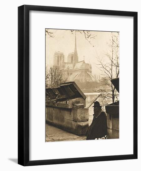 The Oldest Bookseller in Paris-null-Framed Photographic Print