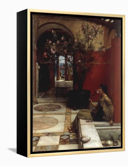 The Oleander-Sir Lawrence Alma-Tadema-Framed Premier Image Canvas