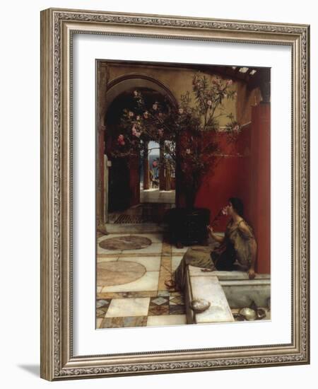 The Oleander-Sir Lawrence Alma-Tadema-Framed Premium Giclee Print