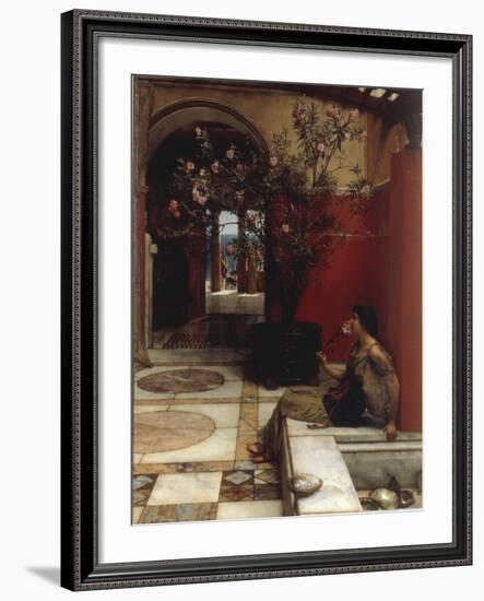 The Oleander-Sir Lawrence Alma-Tadema-Framed Giclee Print