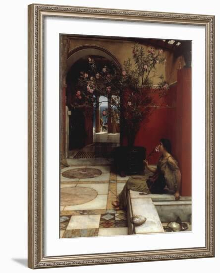 The Oleander-Sir Lawrence Alma-Tadema-Framed Giclee Print