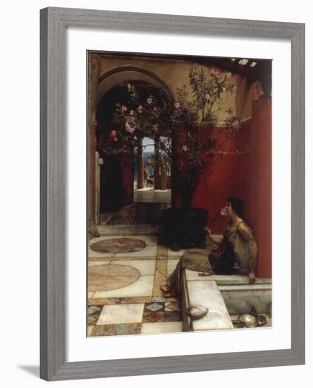 The Oleander-Sir Lawrence Alma-Tadema-Framed Giclee Print