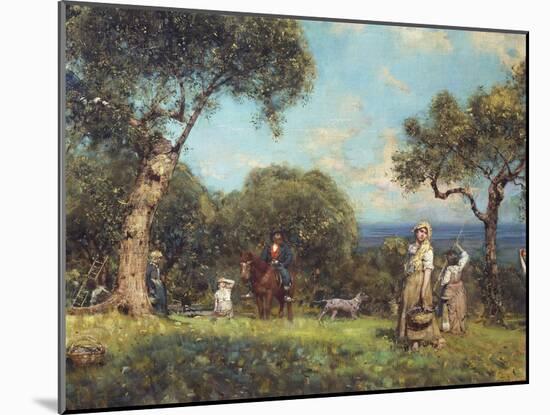 The Olive Harvest, 1875-Francesco Paolo Michetti-Mounted Giclee Print