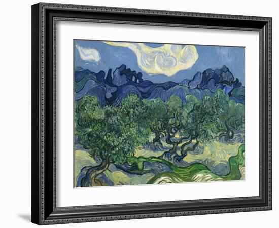 The Olive Trees, 1889-Vincent van Gogh-Framed Premium Giclee Print