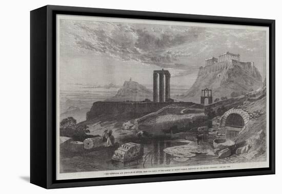 The Olympaeum and Acropolis of Athens-Harry John Johnson-Framed Premier Image Canvas
