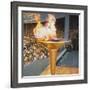 The Olympic Flame at the 1956 Melbourne Olympics-null-Framed Photographic Print