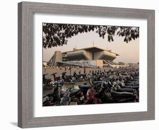 The Olympic Stadium, Phnom Penh, Cambodia, Indochina, Southeast Asia-Andrew Mcconnell-Framed Photographic Print