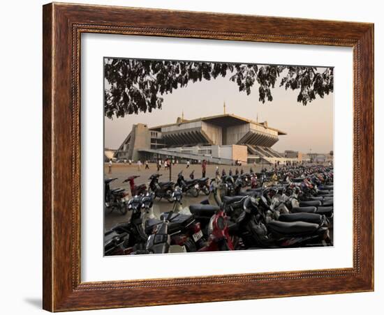 The Olympic Stadium, Phnom Penh, Cambodia, Indochina, Southeast Asia-Andrew Mcconnell-Framed Photographic Print