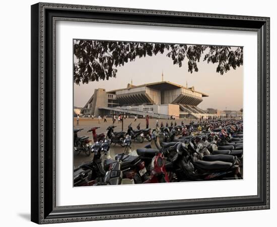 The Olympic Stadium, Phnom Penh, Cambodia, Indochina, Southeast Asia-Andrew Mcconnell-Framed Photographic Print