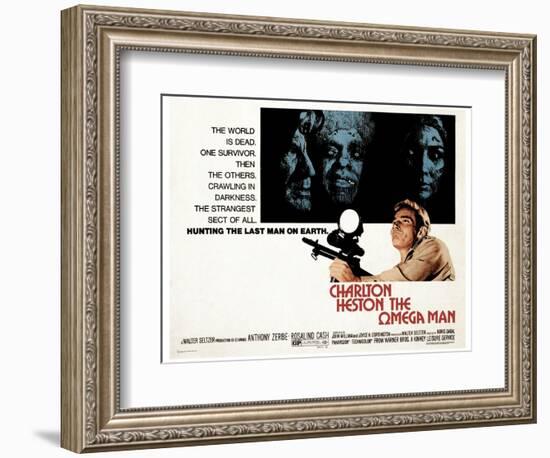 The Omega Man, Charleton Heston, 1971-null-Framed Art Print