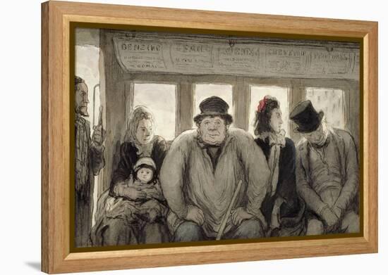 The Omnibus, 1864-Honore Daumier-Framed Premier Image Canvas