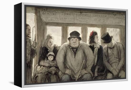 The Omnibus, 1864-Honore Daumier-Framed Premier Image Canvas