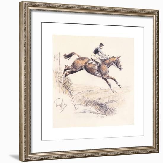 The One to Carry Your Half-Crown-Snaffles-Framed Premium Giclee Print