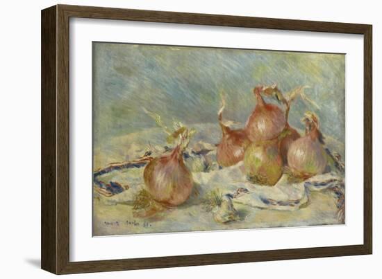 The Onions, 1881 (Oil on Canvas)-Pierre Auguste Renoir-Framed Giclee Print