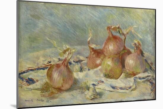 The Onions, 1881 (Oil on Canvas)-Pierre Auguste Renoir-Mounted Giclee Print