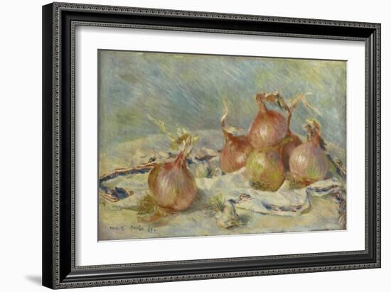 The Onions, 1881 (Oil on Canvas)-Pierre Auguste Renoir-Framed Giclee Print